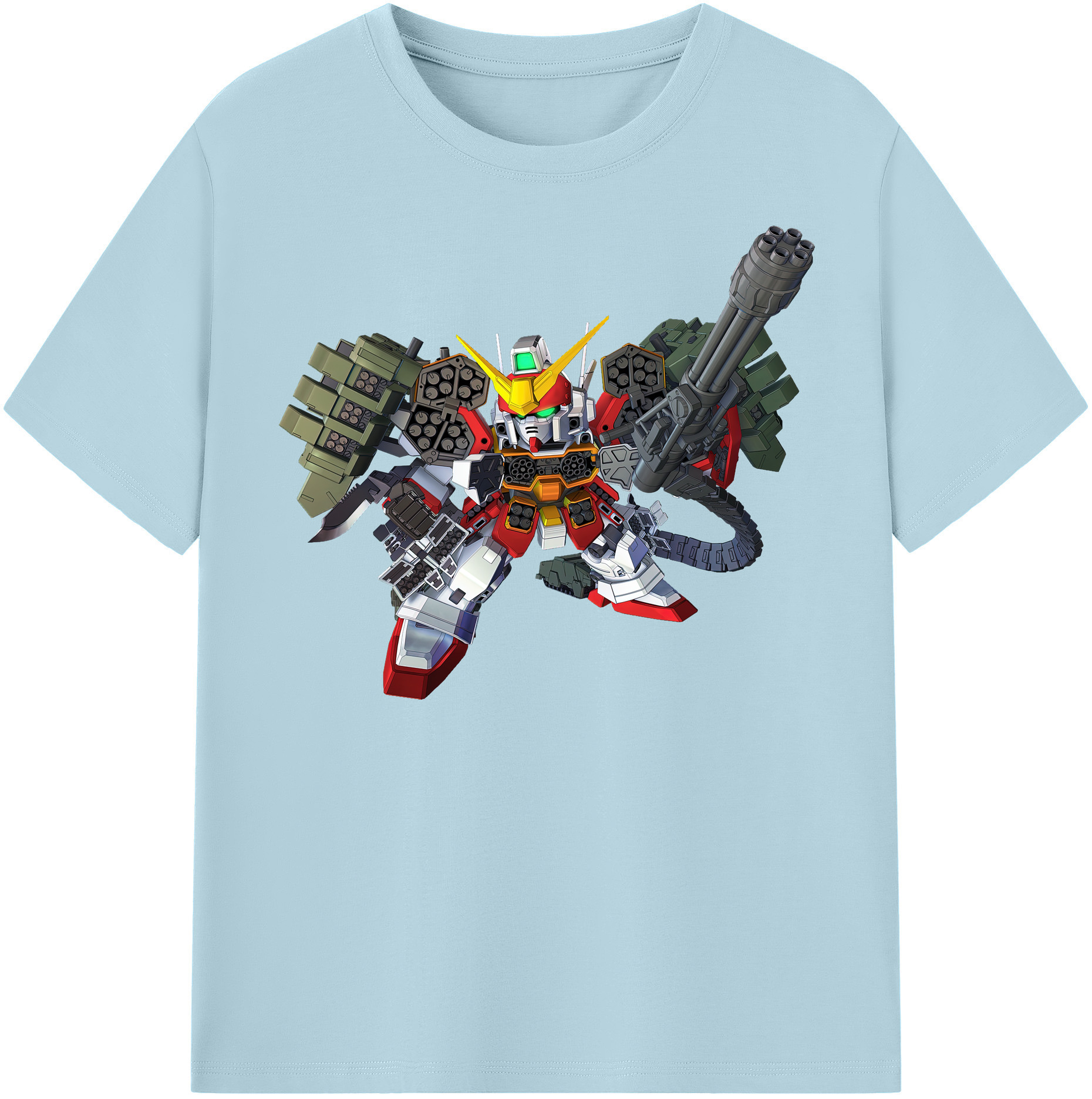（画像用） 機動戦士ガンダム Mobile Suit Gundam 綿100％半袖Tシャツ（フロントプリント）